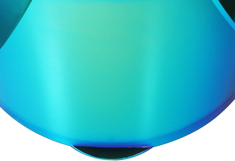 VCOROS Motorcycle Helmets Visor Shield WS-609 Full Face Helmet Visor Replacement Accessories (Chrome Rainbow Green) - Image 3